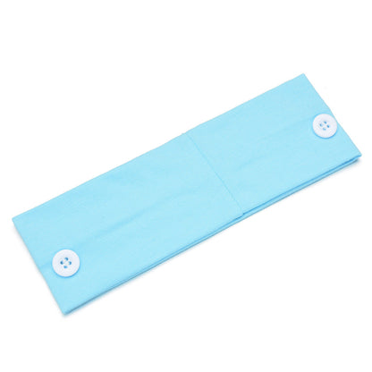 Solid Color Button Mask Hair Band Anti-Strangulation Cotton Elastic Yoga Fitness For Men And Women Sports Wash Hair Accessories Can Be Customized