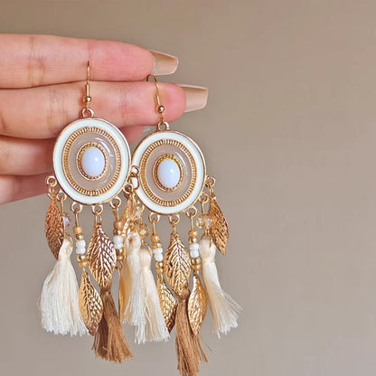 Earwish - Dreamcatcher Dangle Earrings - Boho &amp; Vintage