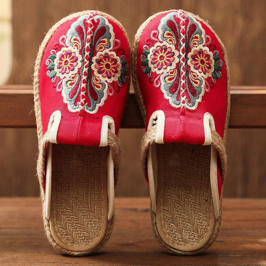 Creative Ethnic Trend Cloth Shoes Women'S Ancient Embroidered Women'S Shoes Hand-Woven Shoes Spread The Supply Explosions
