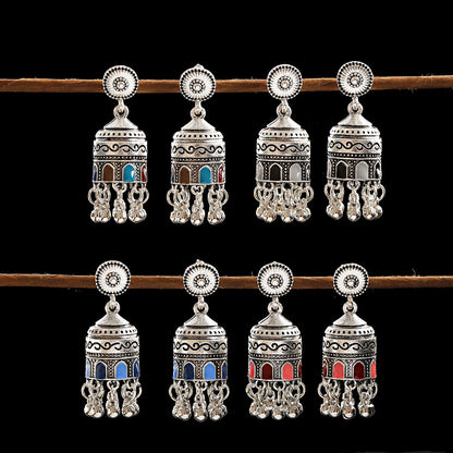 New Tibetan Personality Tassel Earrings Retro National Temperament Earrings