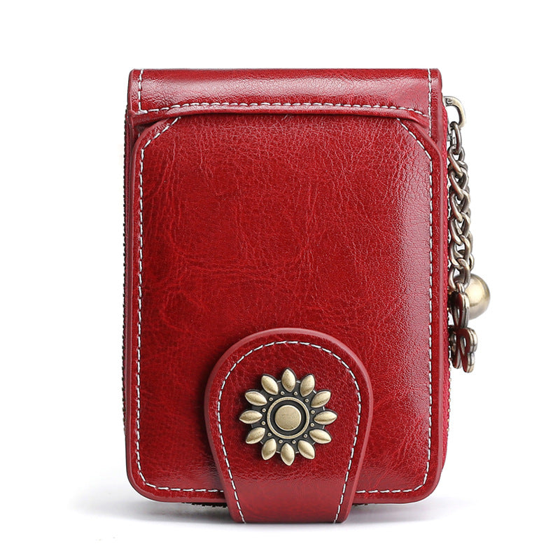 Vintage Mini Leather Card Cases Wallets