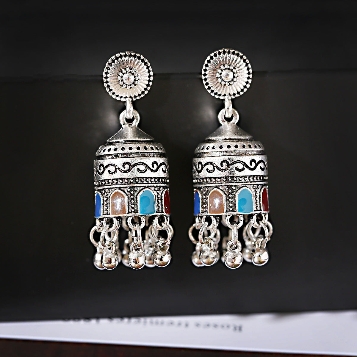New Tibetan Personality Tassel Earrings Retro National Temperament Earrings