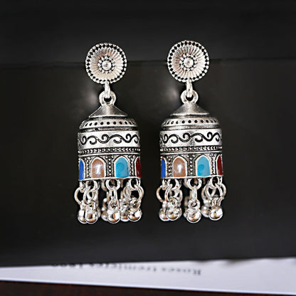 New Tibetan Personality Tassel Earrings Retro National Temperament Earrings