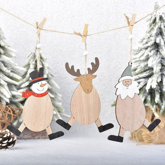 Christmas Wooden Candle Decorations