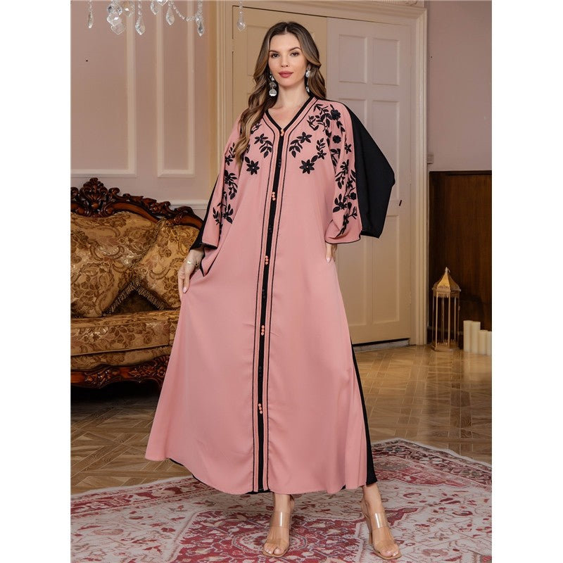 Embroidered Tribal Abaya Robe
