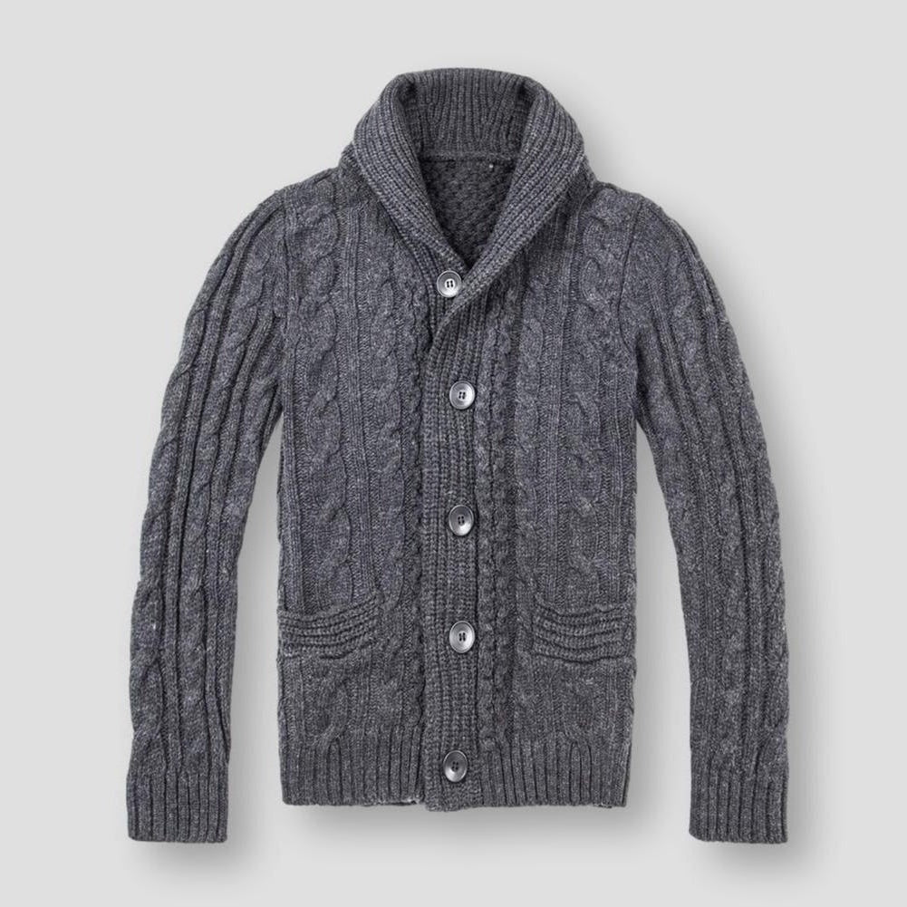 Saint Morris Owen Wool Cardigan