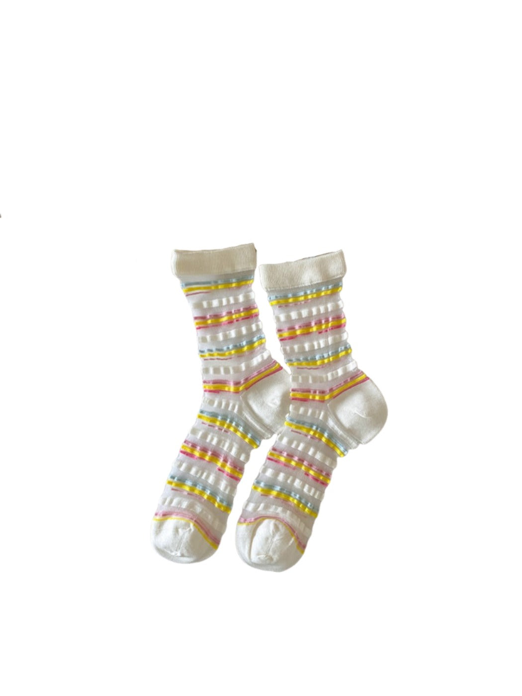 Rufia - Colorful Mesh Crew Socks - Breezy &amp; Fun