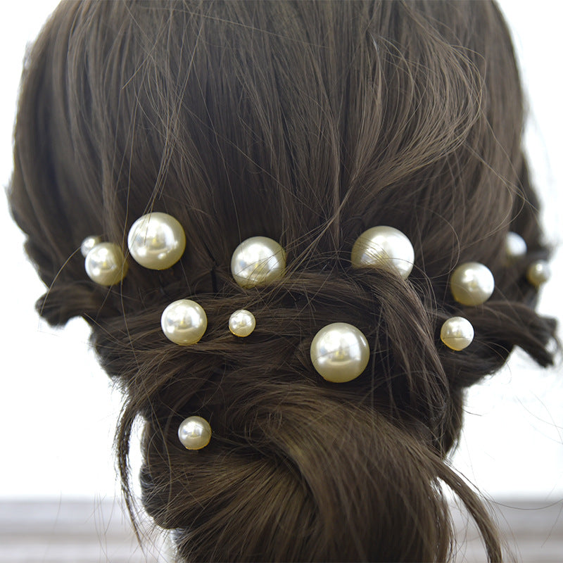 Bridal Pearl Hairpins Vintage U-Shaped Hair Accessories