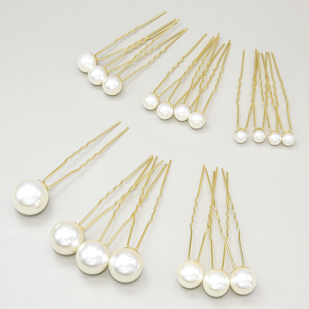 Bridal Pearl Hairpins Vintage U-Shaped Hair Accessories