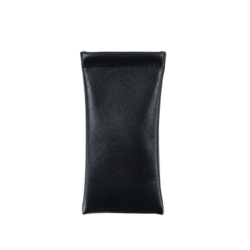 Trendy Protable PU Leather Eyeglasses Pouch