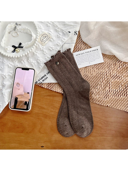 Rufia - Disc Decor Women's Mid-Calf Capsule Socks