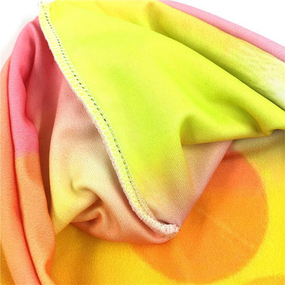 Boho Style Elastic Sports Dandelion Tie Dye Hair Band