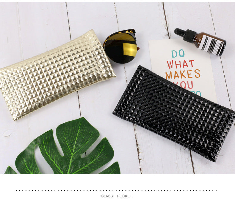 Trendy Protable PU Leather Eyeglasses Pouch