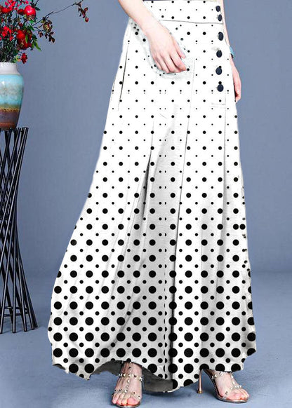 Diy Black Button Wide Leg Pants Summer