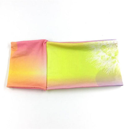Boho Style Elastic Sports Dandelion Tie Dye Hair Band