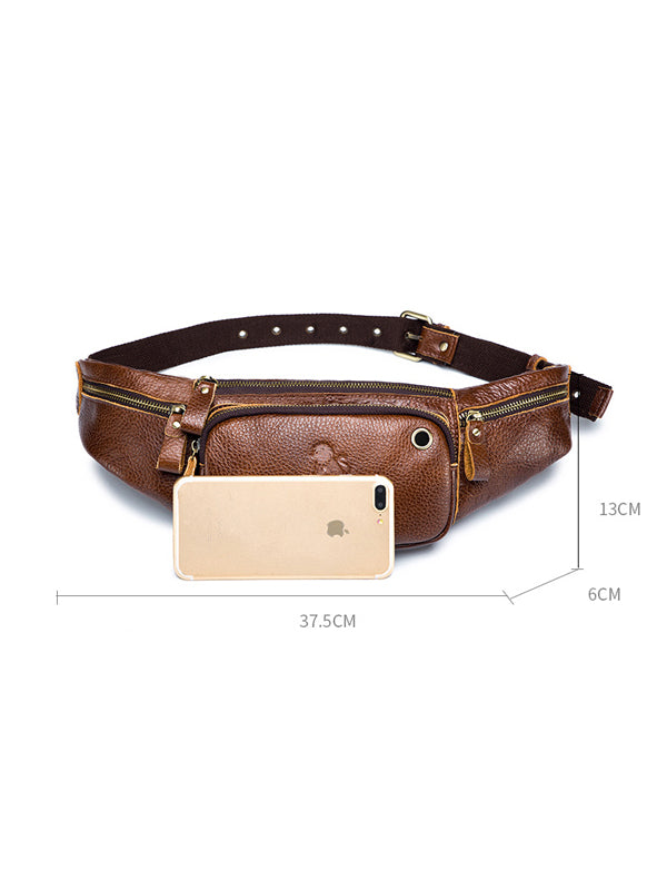 Men Casual Zipper Crossbody Bag