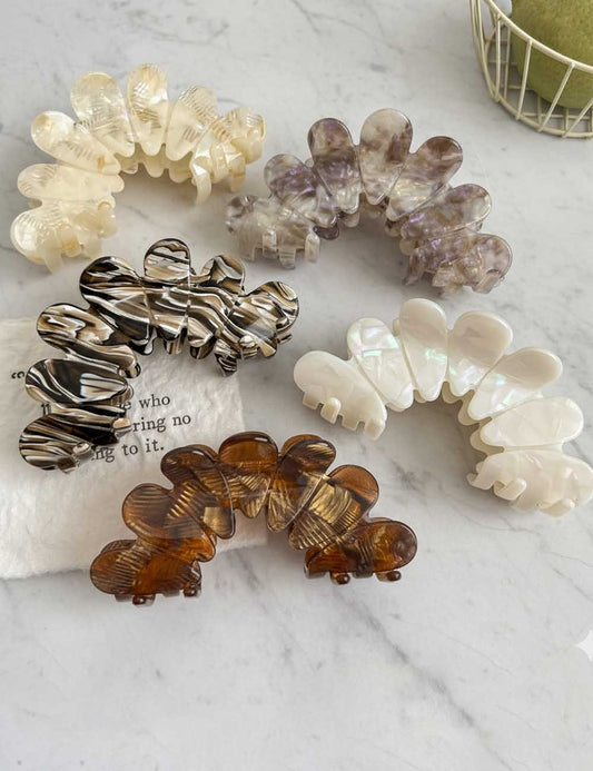 Elegant Geometric Acetate Hair Claw Clips