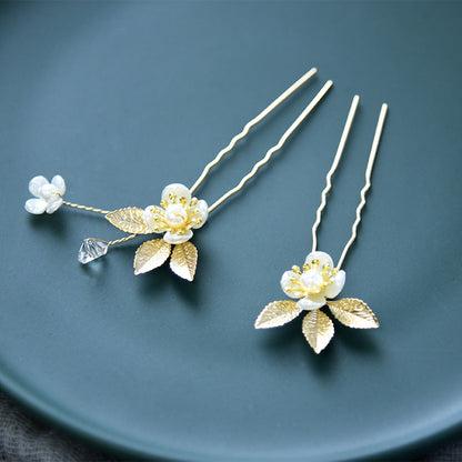 Elegant Pearl Hair Comb Set Bridal Hair Accessories