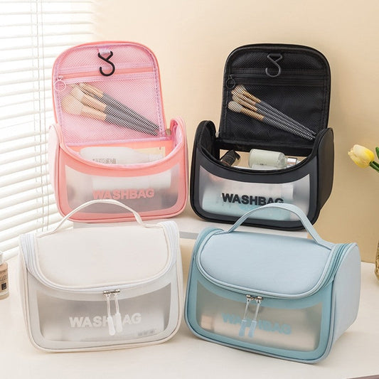 Fashion Square Waterproof Large Capacity Cosmetic Bag