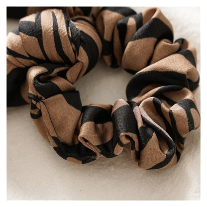 Snake Zebra Print Scarf Scrunchie