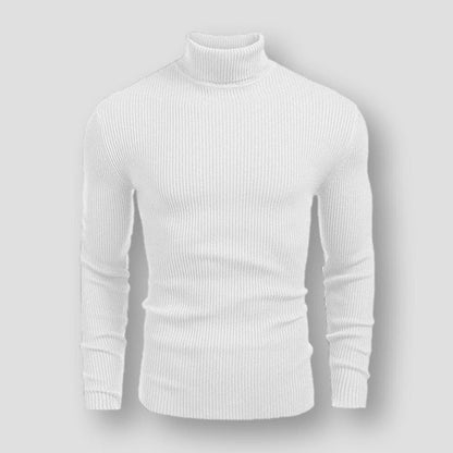 2023 Autumn And Winter Knitted Sweater Men'S Slim High Collar Long Sleeve Knitted Sweater Men'S Basic Bottoming Shirt