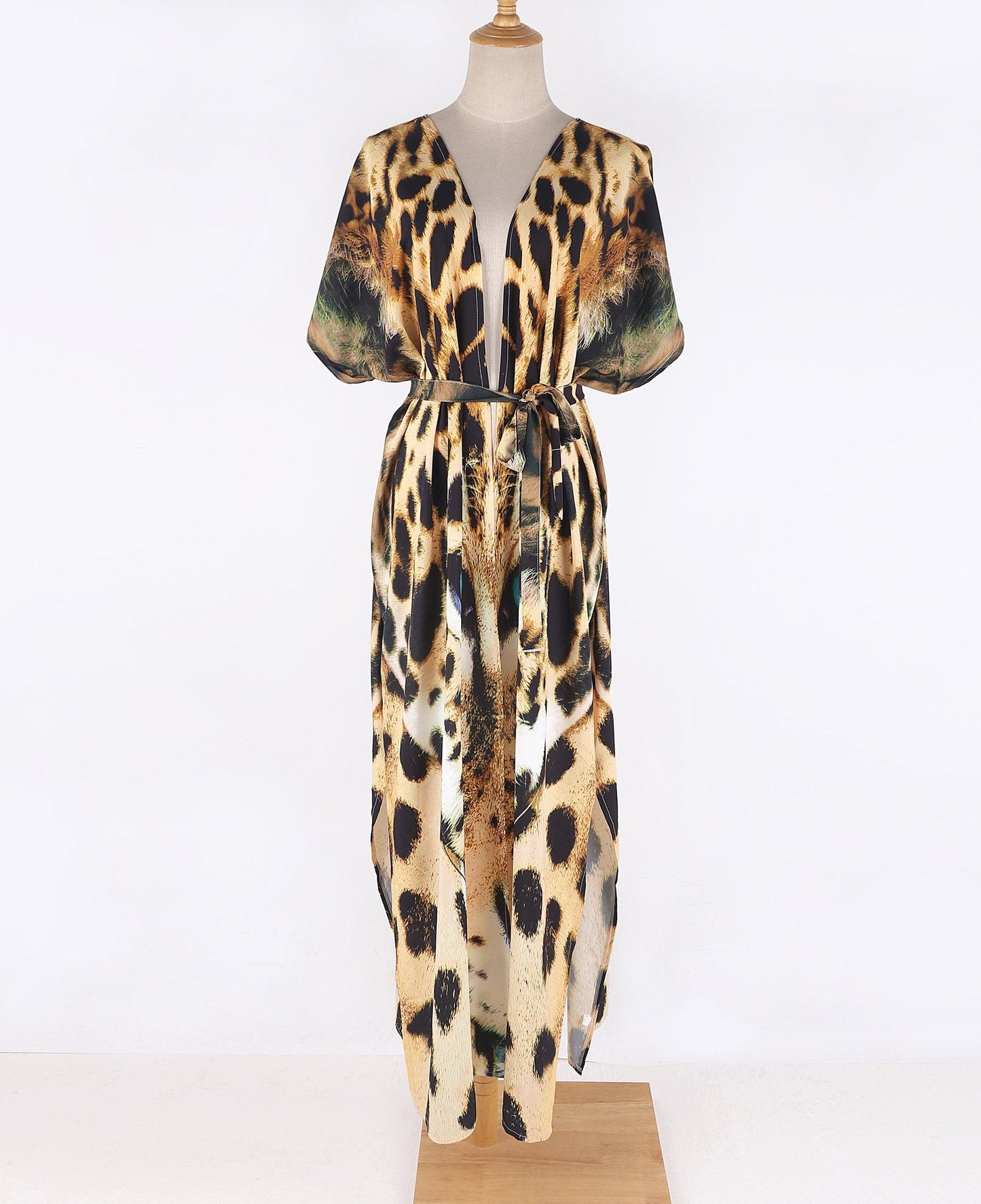 New Tiger Print Beach Sunscreen Shirt Loose Sexy Cover Up