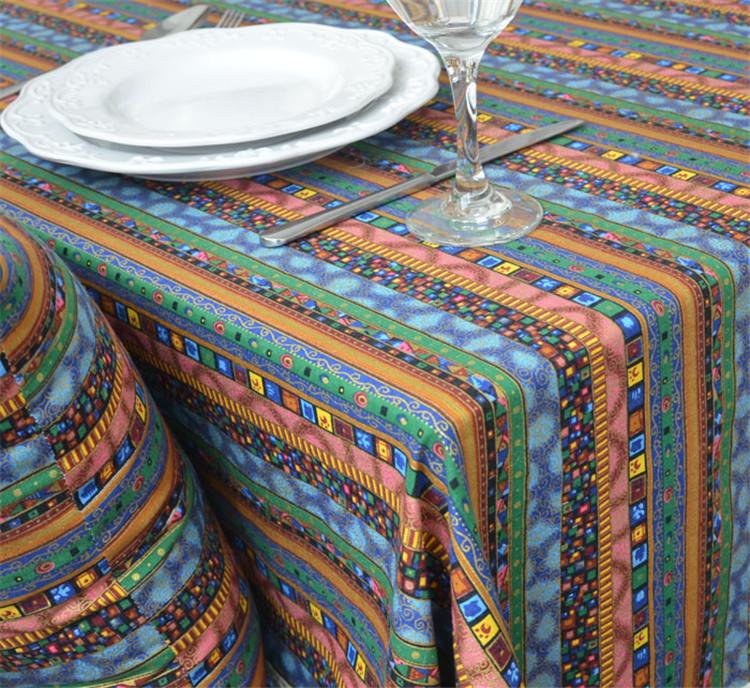 Cotton And Linen Table Linen Tablecloth Tea Table Cloth Square Tablecloth National Wind Bronzing Lace Cotton And Linen Tablecloth