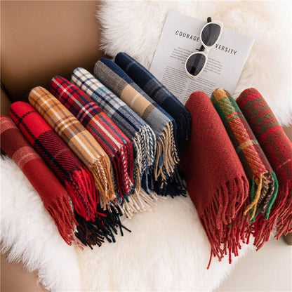 Warm Classic Christmas Festival Winter Shawl Scarves