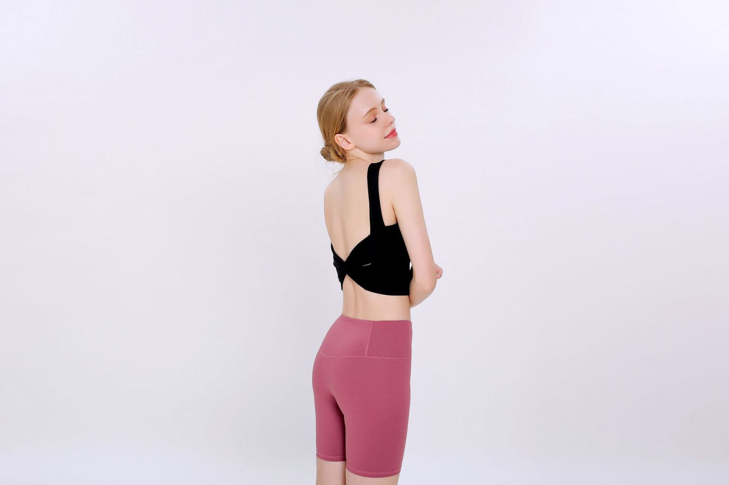 Solid Color Yoga Sports Vest Female Beauty Back Wrapped Chest Shock-Proof Quick Dry Sling Pula Raised Bulletbar