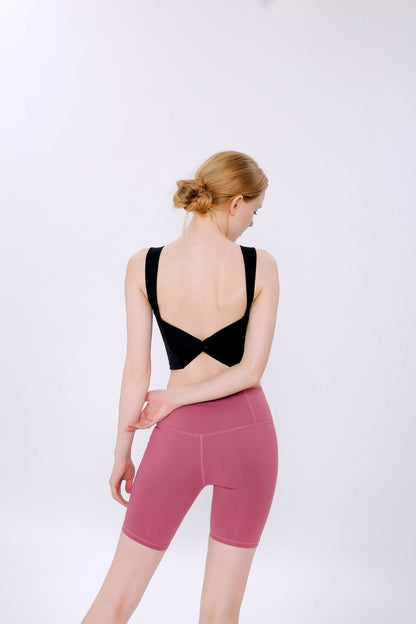 Solid Color Yoga Sports Vest Female Beauty Back Wrapped Chest Shock-Proof Quick Dry Sling Pula Raised Bulletbar