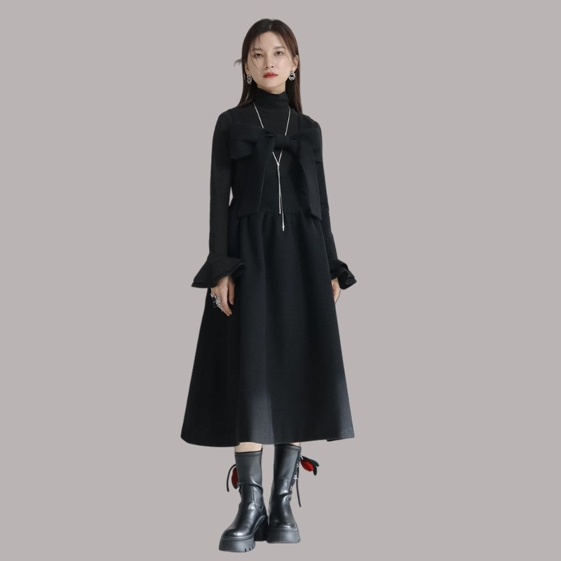 Bowknot Suspender Skirt