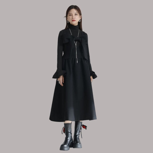 Bowknot Suspender Skirt