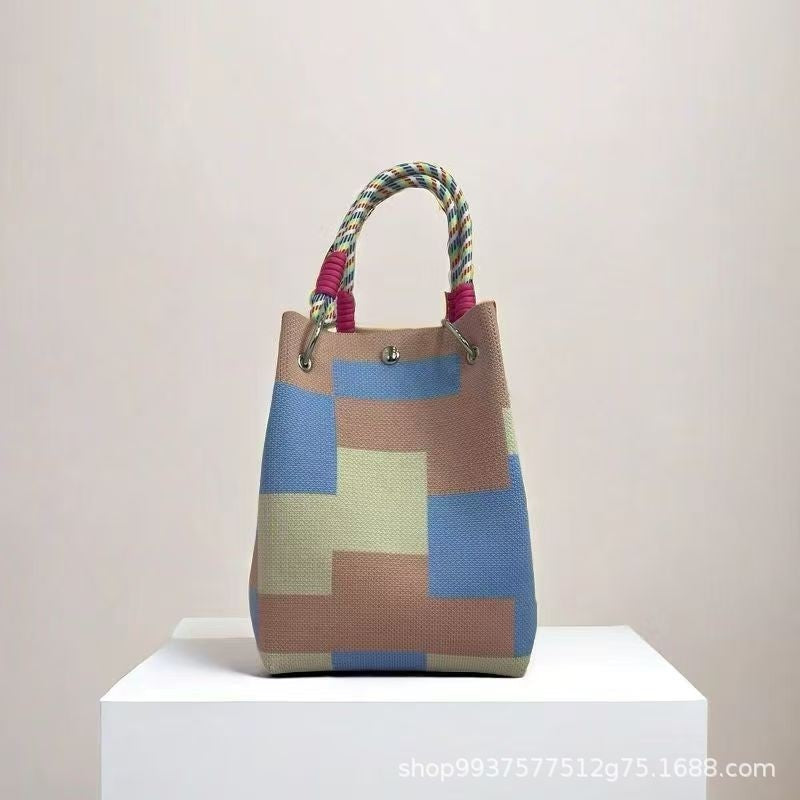 Woven Handbag Tote Shoulder Bag