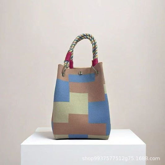 Woven Handbag Tote Shoulder Bag