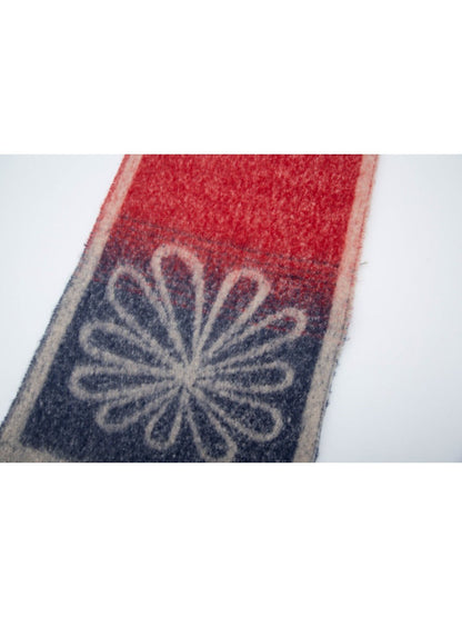Scarvii - Tassel Scarf with Big Flower Jacquard Scarf