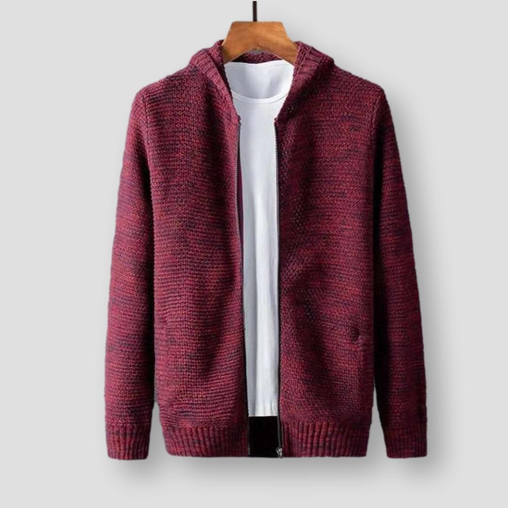 Sky Madrid Hooded Wool Cardigan