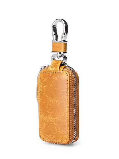 Solid Simple Durable  Car Key Bag Keychain Wallet