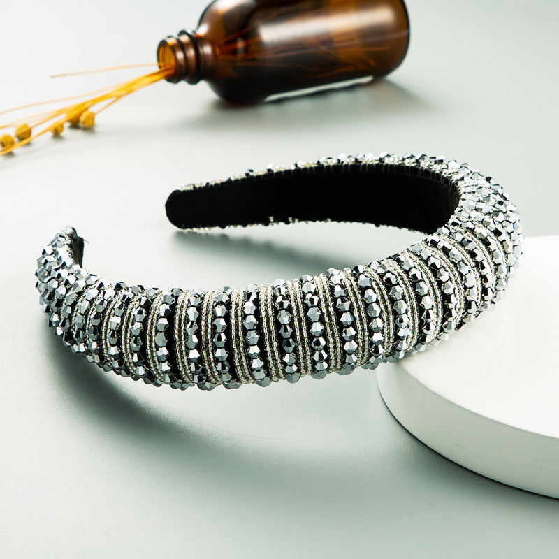 Handcrafted Beaded Headband Stylish Daily Hair Accessory