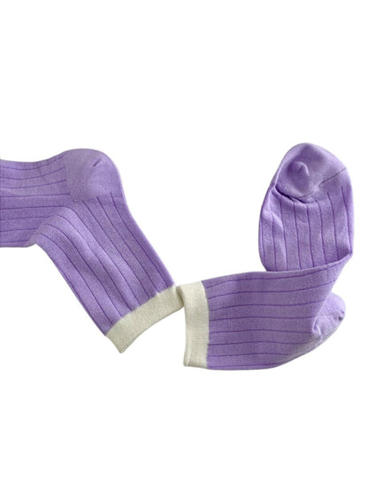 Rufia - Macaron-Colored Mid-Calf Socks - Sweet &amp; Simple