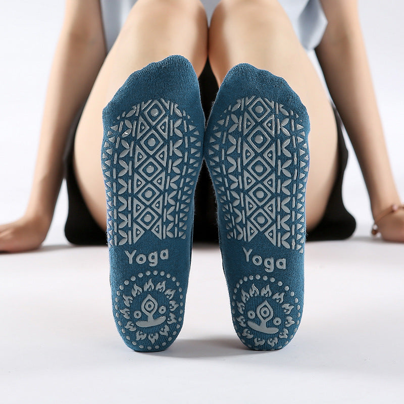 Cotton Cross Antiskid Yoga Socks Ballet Pilates Sports Dispensing Terry Socks Children