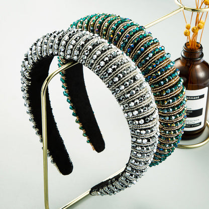 Handcrafted Beaded Headband Stylish Daily Hair Accessory