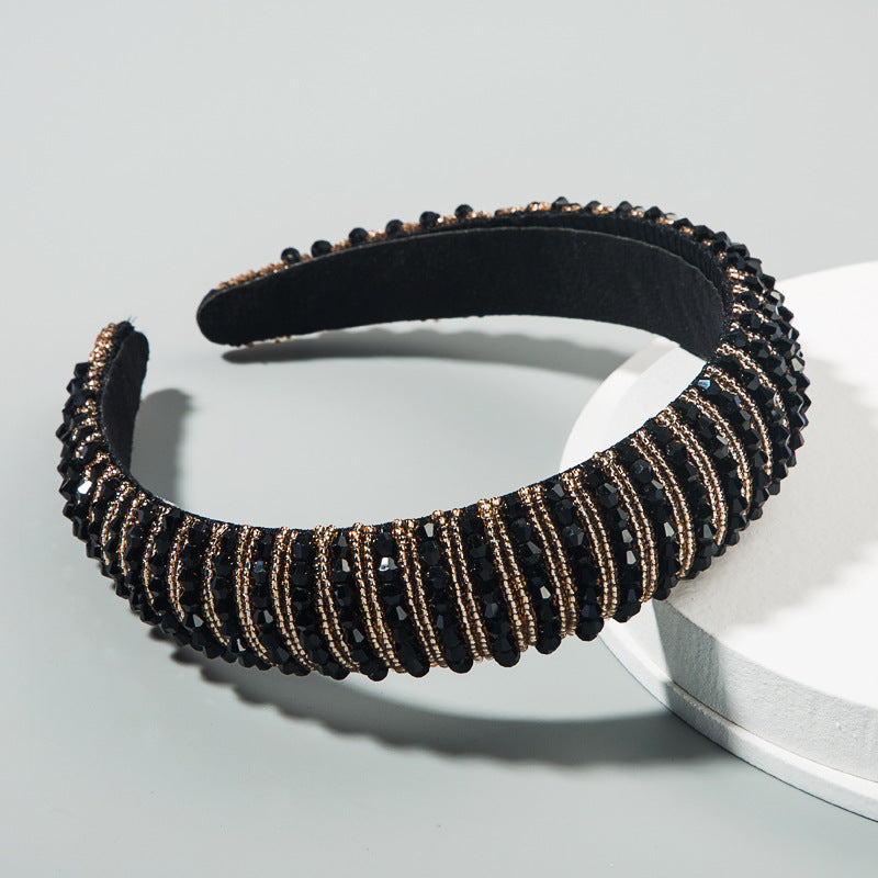 Handcrafted Beaded Headband Stylish Daily Hair Accessory