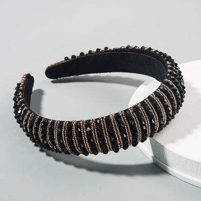 Handcrafted Beaded Headband Stylish Daily Hair Accessory