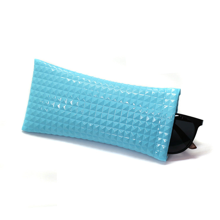 Trendy Protable PU Leather Eyeglasses Pouch