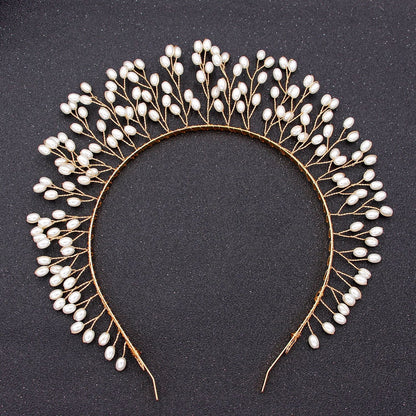 Trendy Alloy Leaf Hairband Elegant Casual Headband