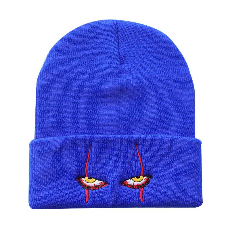 Pennywise Scary Eyes  Hat Warm Cover Hip Hop Hat Wool Hat