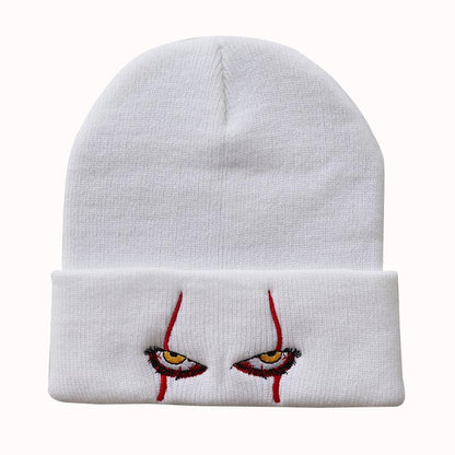 Pennywise Scary Eyes  Hat Warm Cover Hip Hop Hat Wool Hat