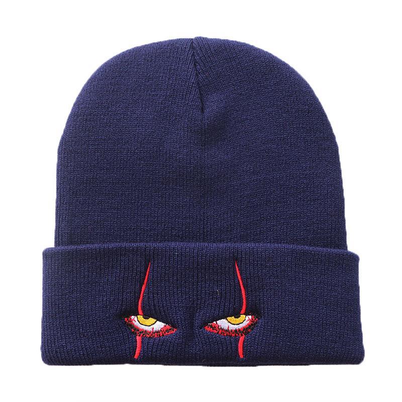 Pennywise Scary Eyes  Hat Warm Cover Hip Hop Hat Wool Hat