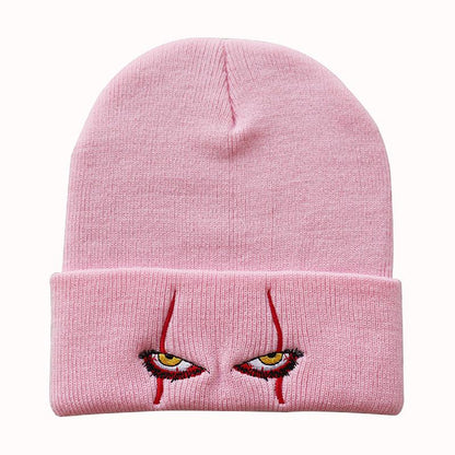 Pennywise Scary Eyes  Hat Warm Cover Hip Hop Hat Wool Hat