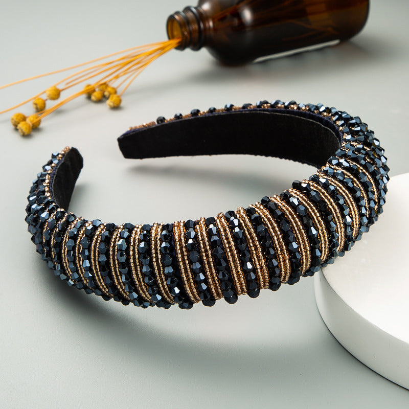 Handcrafted Beaded Headband Stylish Daily Hair Accessory